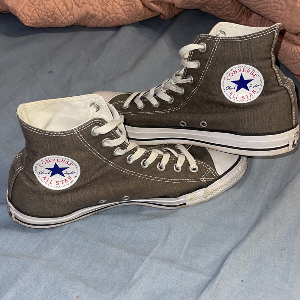 Grey Converse High Tops